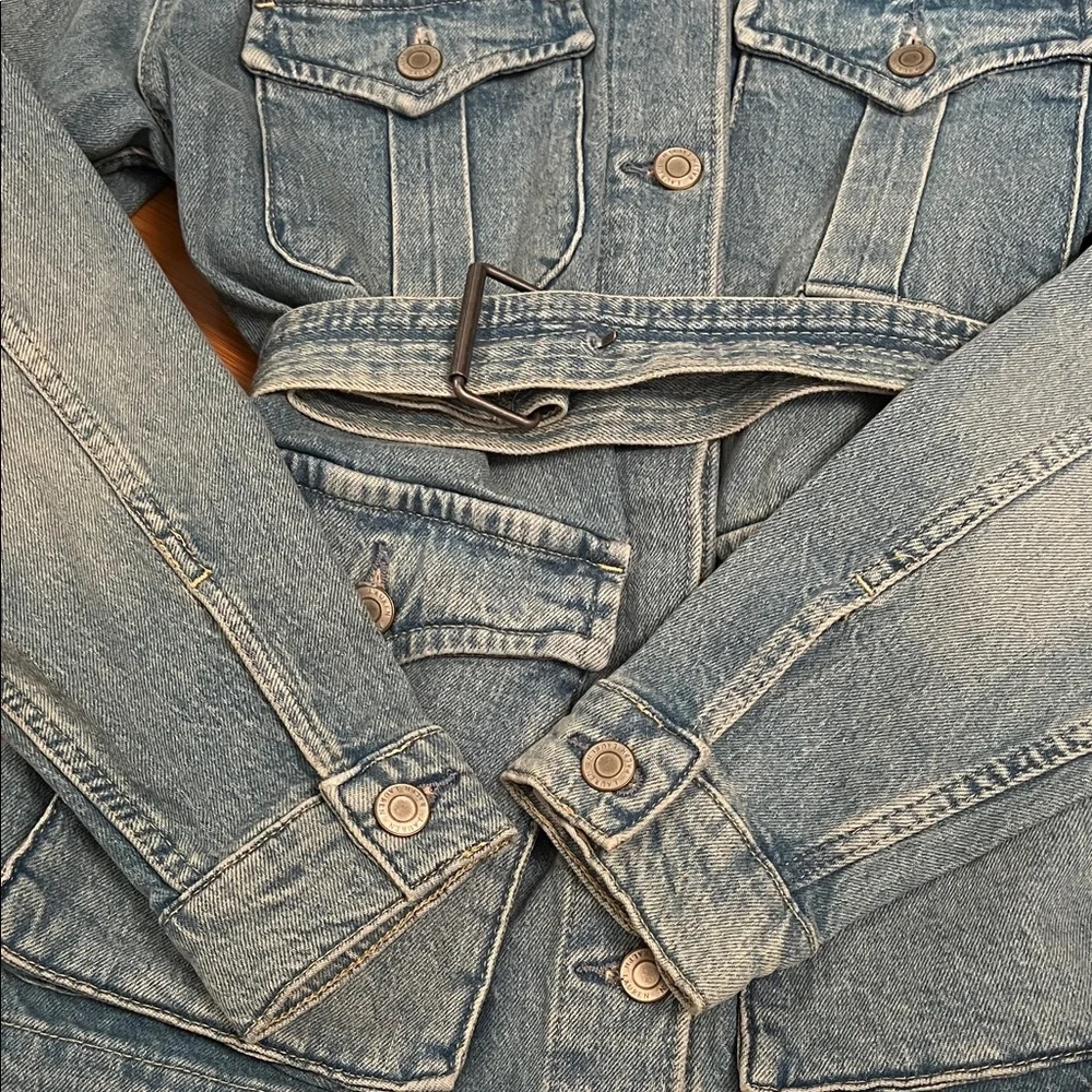 NEW Ralph Lauren Lauren Light  Jean Jacket with Belt and jeans. - Picture 14 of 16